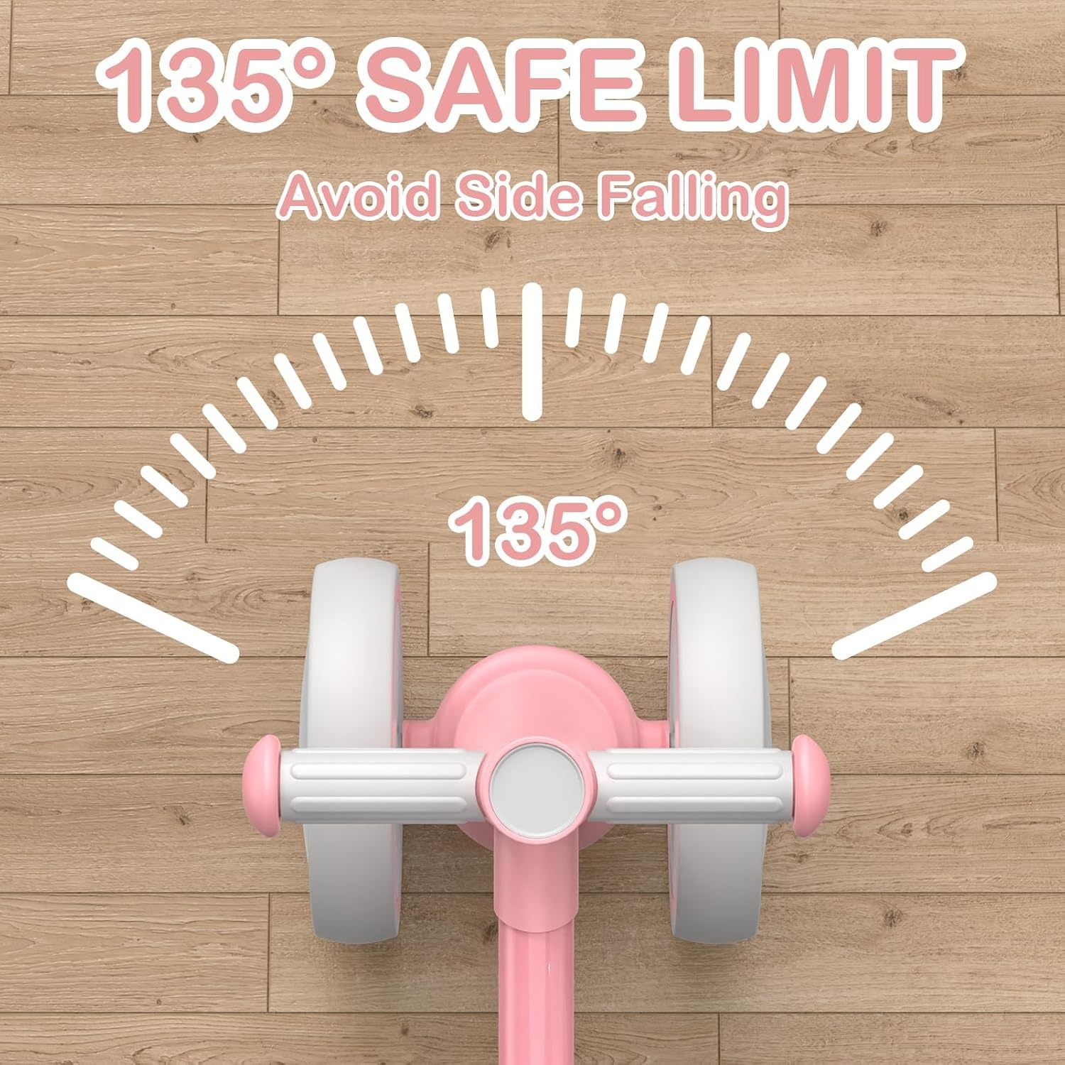 image:imageSEREED Colorful Lighting Baby Balance Bike Toys for 1 Year Old Boys Girls 1224 Month Toddler Balance Bike with 4 Silence Wheels First Birthday Gift PinkPink
