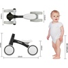 SEREED Baby Balance Bike for 1 Year Old Boys Girls 12-24 Month Toddler Balance Bike, 4 Wheels Toddler First Bike, First Birthday Gifts(Black)