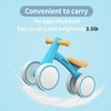 SEREED Baby Balance Bike for 1 Year Old Boys Girls 12-24 Month Toddler Balance Bike, 4 Wheels Toddler First Bike, First Birthday Gifts(Blue)