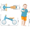 SEREED Baby Balance Bike for 1 Year Old Boys Girls 12-24 Month Toddler Balance Bike, 4 Wheels Toddler First Bike, First Birthday Gifts(Blue)