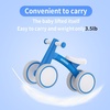 SEREED Baby Balance Bike for 1 Year Old Boys Girls 12-24 Month Toddler Balance Bike, 4 Wheels Toddler First Bike, First Birthday Gifts(Blue New)