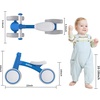 SEREED Baby Balance Bike for 1 Year Old Boys Girls 12-24 Month Toddler Balance Bike, 4 Wheels Toddler First Bike, First Birthday Gifts(Blue New)