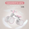 SEREED Baby Balance Bike for 1 Year Old Boys Girls 12-24 Month Toddler Balance Bike, 4 Wheels Toddler First Bike, First Birthday Gifts(Pink)