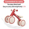 SEREED Baby Balance Bike for 1 Year Old Boys Girls 12-24 Month Toddler Balance Bike, 4 Wheels Toddler First Bike, First Birthday Gifts(Red)
