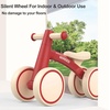 SEREED Baby Balance Bike for 1 Year Old Boys Girls 12-24 Month Toddler Balance Bike, 4 Wheels Toddler First Bike, First Birthday Gifts(Red)
