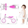 SEREED Baby Balance Bike for 1 Year Old Boys Girls 12-24 Month Toddler Balance Bike, 4 Wheels Toddler First Bike, First Birthday Gifts(Rose red)