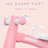 SEREED Colorful Lighting Baby Balance Bike, Toys for 1 Year Old Boys Girls, 12-24 Month Toddler Balance Bike with 4 Silence Wheels, First Birthday Gift (Pink)(Pink)