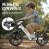 SEREED Toddler Balance Bike 2 Year Old, No Pedal Kids Bicycle Toys for 2-5 Years Old, Tool-Free Adjustment, Customize Plate with Stickers, Gift for 2-3 Boys Girls (Mint Green)(White)