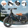 SEREED Toddler Balance Bike 2 Year Old, No Pedal Kids Bicycle Toys for 2-5 Years Old, Tool-Free Adjustment, Customize Plate with Stickers, Gift for 2-3 Boys Girls (Mint Green)(Black)