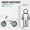 SEREED Toddler Balance Bike 2 Year Old, No Pedal Kids Bicycle Toys for 2-5 Years Old, Tool-Free Adjustment, Customize Plate with Stickers, Gift for 2-3 Boys Girls (Mint Green)(White Lighting)
