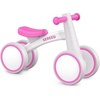 SEREED Baby Balance Bike for 1 Year Old Boys Girls 12-24 Month Toddler Balance Bike, 4 Wheels Toddler First Bike, First Birthday Gifts(Rose red)