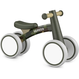 SEREED Baby Balance Bike for 1 Year Old Boys Girls 12-24 Month Toddler Balance Bike, 4 Wheels Toddler First Bike, First Birthday Gifts(Camo)