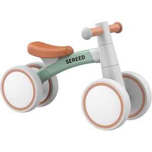 SEREED Baby Balance Bike for 1 Year Old Boys Girls 12-24 Month Toddler Balance Bike, 4 Wheels Toddler First Bike, First Birthday Gifts(Green)