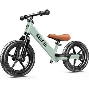 SEREED Toddler Balance Bike 2 Year Old, No Pedal Kids Bicycle Toys for 2-5 Years Old, Tool-Free Adjustment, Customize Plate with Stickers, Gift for 2-3 Boys Girls (Mint Green)(Mint Green)
