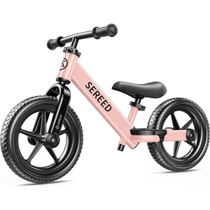 SEREED Toddler Balance Bike 2 Year Old, No Pedal Kids Bicycle Toys for 2-5 Years Old, Tool-Free Adjustment, Customize Plate with Stickers, Gift for 2-3 Boys Girls (Mint Green)(Pink)